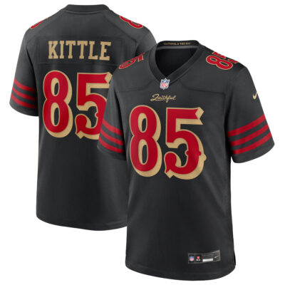 George Kittle San Francisco 49ers Black 2025 Rivalries Collection Game Jersey - All Stitched