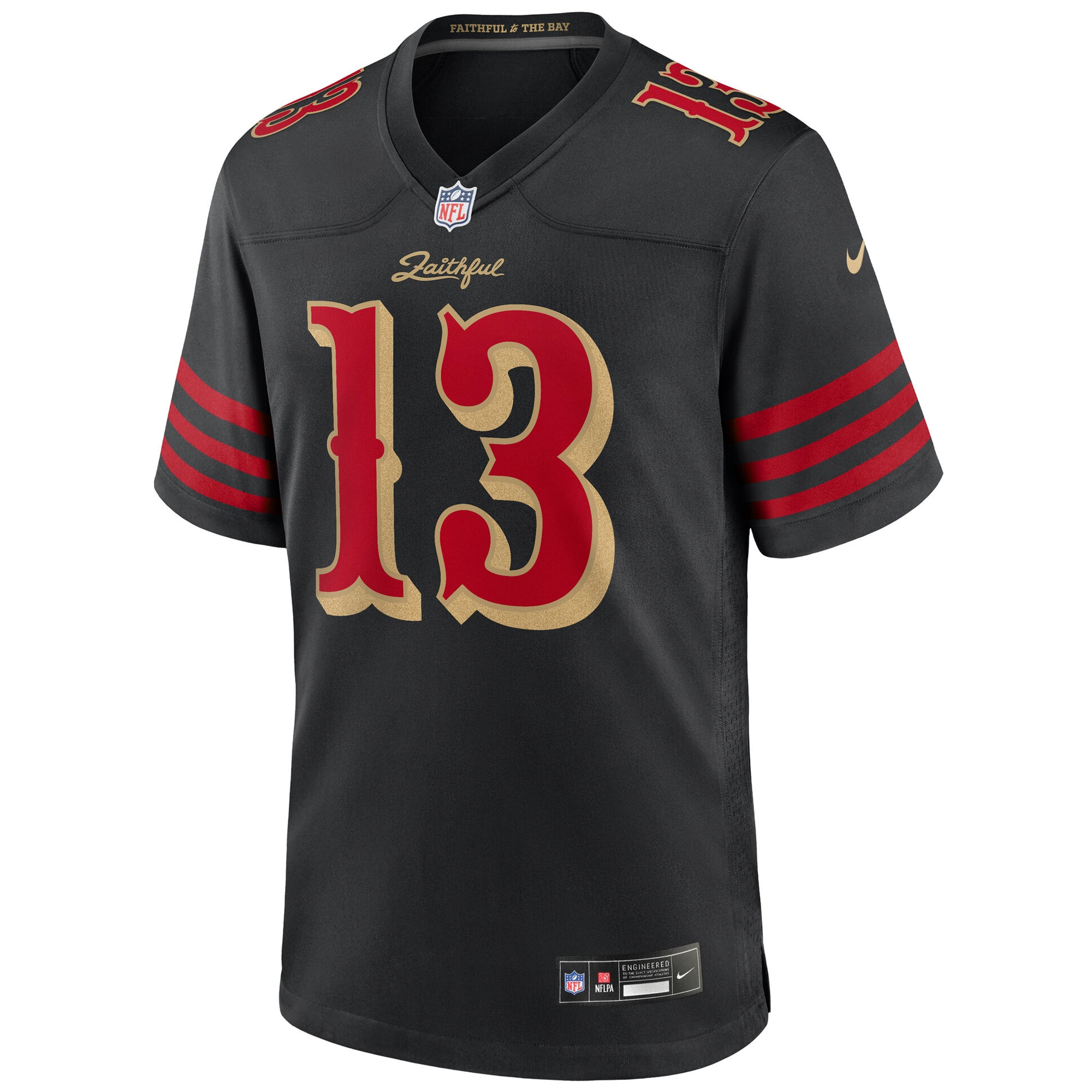 Brock Purdy San Francisco 49ers Black 2025 Rivalries Collection Game Jersey - All Stitched - Image 2