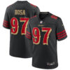 Nick Bosa San Francisco 49ers Black 2025 Rivalries Collection Game Jersey - All Stitched