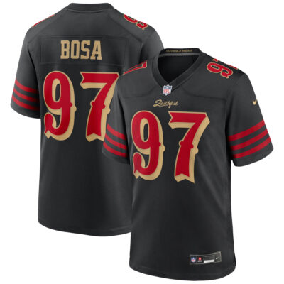 Nick Bosa San Francisco 49ers Black 2025 Rivalries Collection Game Jersey - All Stitched