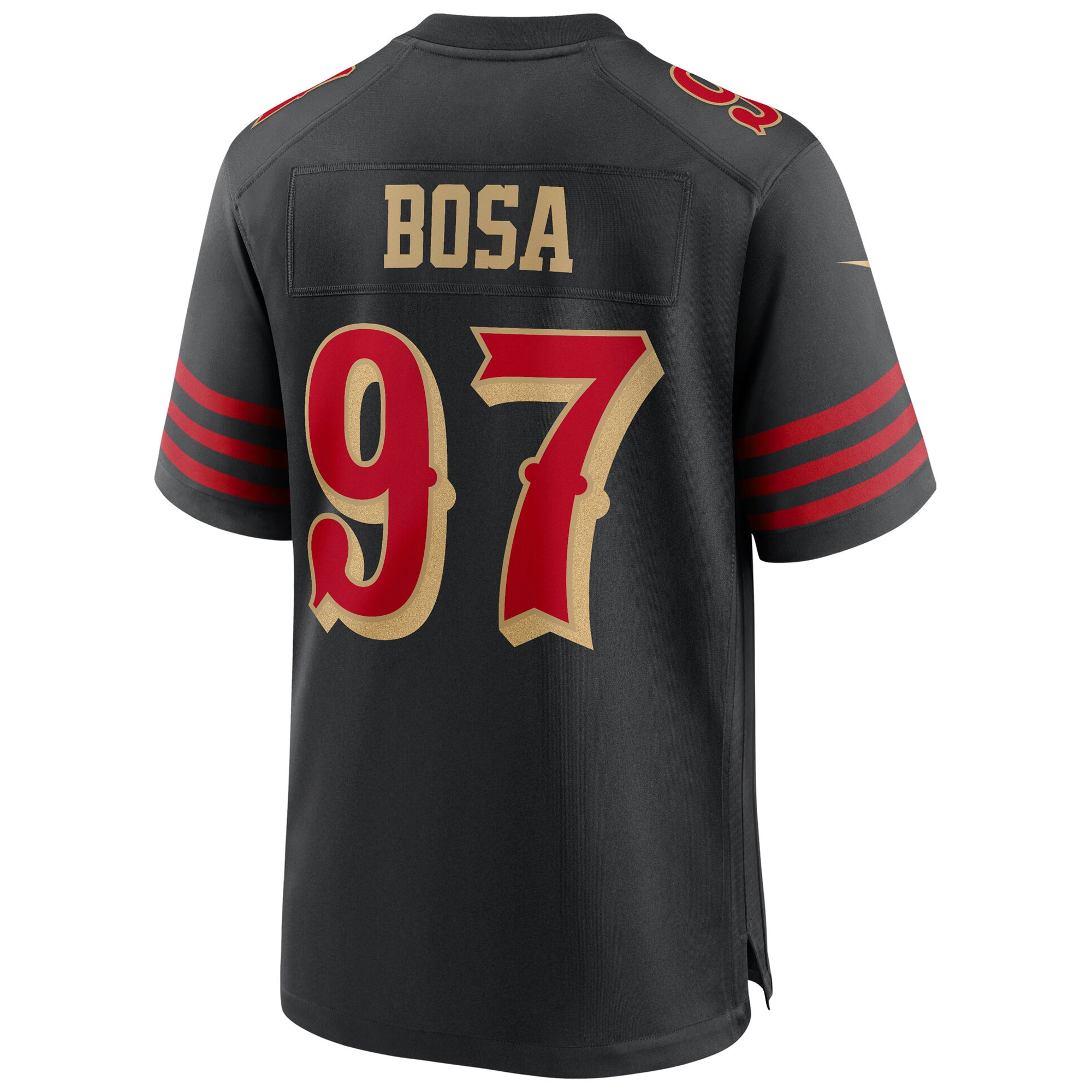 Nick Bosa San Francisco 49ers Black 2025 Rivalries Collection Game Jersey - All Stitched - Image 3
