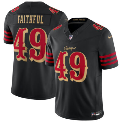 The Faithful San Francisco 49ers Black 2025 Rivalries Collection Limited Jersey - All Stitched