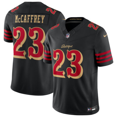 Christian McCaffrey San Francisco 49ers Black 2025 Rivalries Collection Limited Jersey - All Stitched