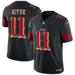 Brandon Aiyuk San Francisco 49ers Black 2025 Rivalries Collection Limited Jersey - All Stitched