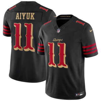 Brandon Aiyuk San Francisco 49ers Black 2025 Rivalries Collection Limited Jersey - All Stitched