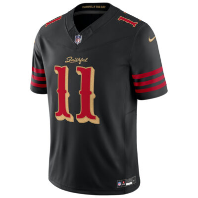 Alternative view of Brandon Aiyuk San Francisco 49ers Black 2025 Rivalries Collection Limited Jersey - All Stitched