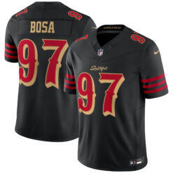 Nick Bosa San Francisco 49ers Black 2025 Rivalries Collection Limited Jersey - All Stitched