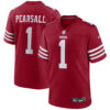Ricky Pearsall San Francisco 49ers Scarlet Game Jersey - All Stitched