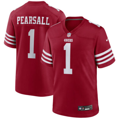 Ricky Pearsall San Francisco 49ers Scarlet Game Jersey - All Stitched