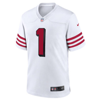 Alternative view of Ricky Pearsall San Francisco 49ers White Alternate Game Jersey - All Stitched