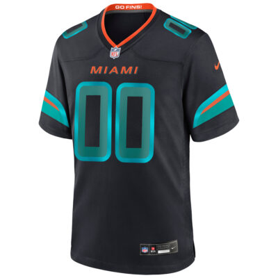 Alternative view of Custom Miami Dolphins Pitch Blue 2025 Rivalries Collection Game Jersey - All Stitched