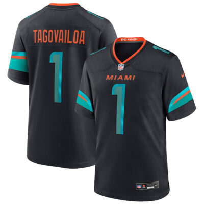 Tua Tagovailoa Miami Dolphins Pitch Blue 2025 Rivalries Collection Game Jersey - All Stitched