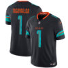 Tua Tagovailoa Miami Dolphins Pitch Blue 2025 Rivalries Collection Limited Jersey - All Stitched