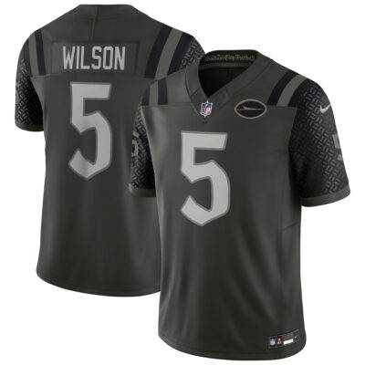 Wilson Gotham New York Jets Gotham Green 2025 Rivalries Collection Limited Jersey - All Stitched