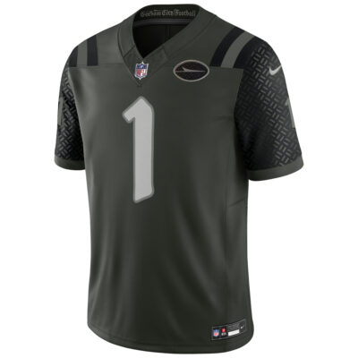 Alternative view of Ahmad Sauce Gardner New York Jets Gotham Green 2025 Rivalries Collection Limited Jersey - All Stitched