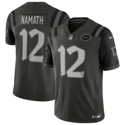 Joe Namath New York Jets Gotham Green 2025 Rivalries Collection Limited Jersey - All Stitched