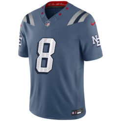 Alternative view of Stefon Diggs New England Patriots Storm Blue 2025 Rivalries Collection Limited Jersey - All Stitched