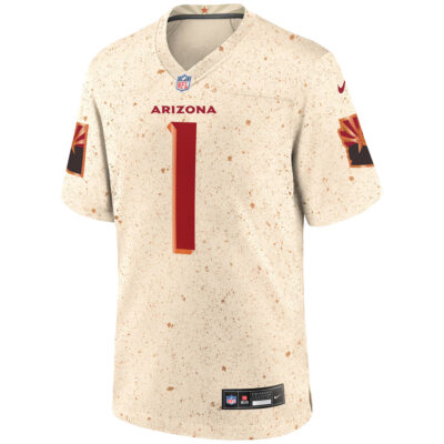 Alternative view of Kyler Murray Arizona Cardinals Natural 2025 Rivalries Collection Game Jersey - All Stitched
