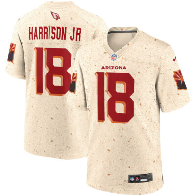 Marvin Harrison Jr Arizona Cardinals Natural 2025 Rivalries Collection Game Jersey - All Stitched