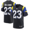 Kyren Williams Los Angeles Rams Midnight Blue 2025 Rivalries Collection Game Jersey - All Stitched