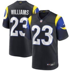 Kyren Williams Los Angeles Rams Midnight Blue 2025 Rivalries Collection Game Jersey - All Stitched