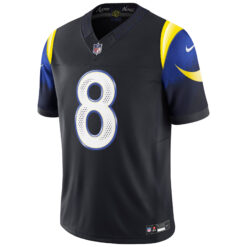 Alternative view of Jared Verse Los Angeles Rams Midnight Blue 2025 Rivalries Collection Limited Jersey - All Stitched