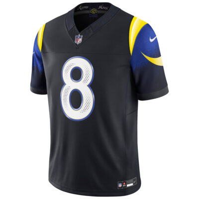 Alternative view of Jared Verse Los Angeles Rams Midnight Blue 2025 Rivalries Collection Limited Jersey - All Stitched