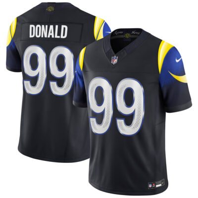 Aaron Donald Los Angeles Rams Midnight Blue 2025 Rivalries Collection Limited Jersey - All Stitched