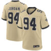 Cameron Jordan New Orleans Saints Gold 2025 Rivalries Collection Game Jersey - All Stitched