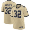 Tyrann Mathieu New Orleans Saints Gold 2025 Rivalries Collection Game Jersey - All Stitched