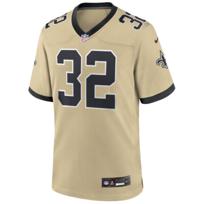 Alternative view of Tyrann Mathieu New Orleans Saints Gold 2025 Rivalries Collection Game Jersey - All Stitched