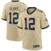 Chris Olave New Orleans Saints Gold 2025 Rivalries Collection Game Jersey - All Stitched