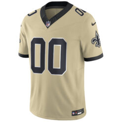 Alternative view of Custom New Orleans Saints Gold 2025 Rivalries Collection Limited Jersey - All Stitched