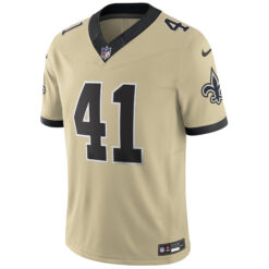 Alternative view of Alvin Kamara New Orleans Saints Gold 2025 Rivalries Collection Limited Jersey - All Stitched