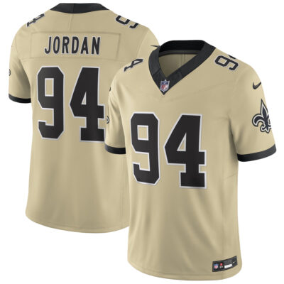 Cameron Jordan New Orleans Saints Gold 2025 Rivalries Collection Limited Jersey - All Stitched