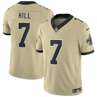Taysom Hill New Orleans Saints Gold 2025 Rivalries Collection Limited Jersey - All Stitched