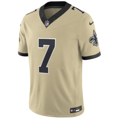 Alternative view of Taysom Hill New Orleans Saints Gold 2025 Rivalries Collection Limited Jersey - All Stitched