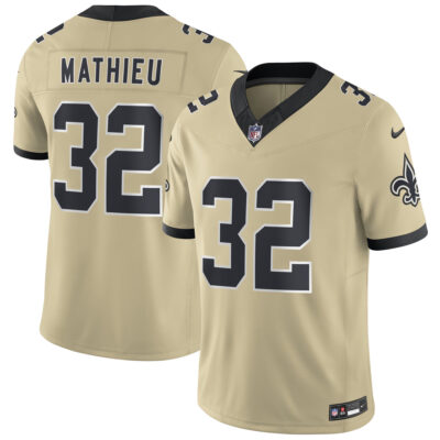 Tyrann Mathieu New Orleans Saints Gold 2025 Rivalries Collection Limited Jersey - All Stitched