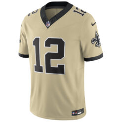 Alternative view of Chris Olave New Orleans Saints Gold 2025 Rivalries Collection Limited Jersey - All Stitched