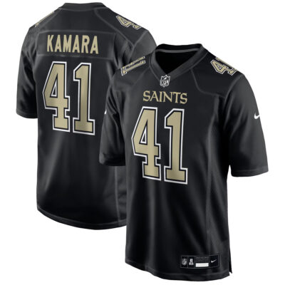 Alvin Kamara New Orleans Saints Black Fashion Game Jersey - All Stitched