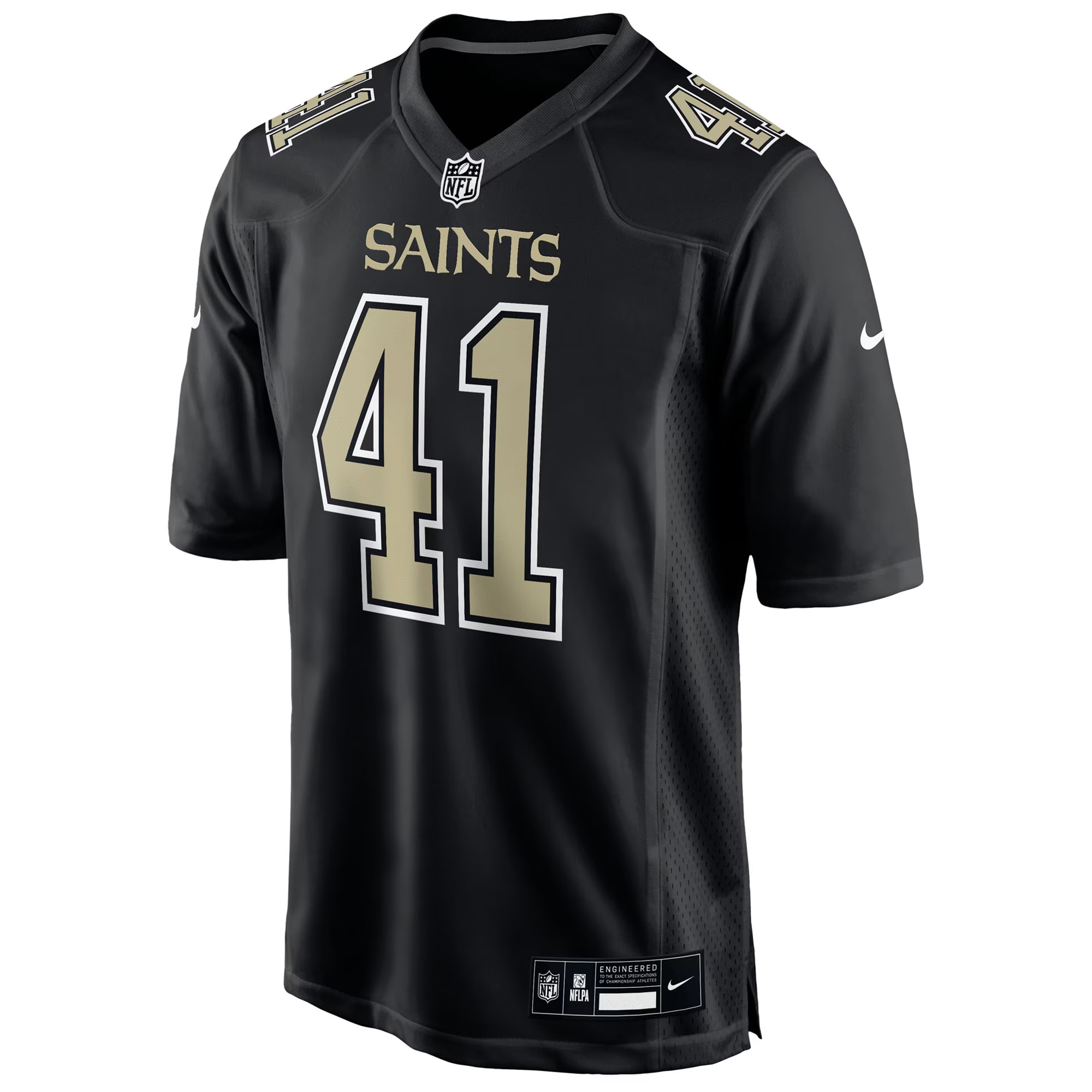 Alvin Kamara New Orleans Saints Black Fashion Game Jersey - All Stitched - Image 2