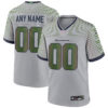 Custom Seattle Seahawks Wolf Grey 2025 Rivalries Collection Game Jersey - All Stitched