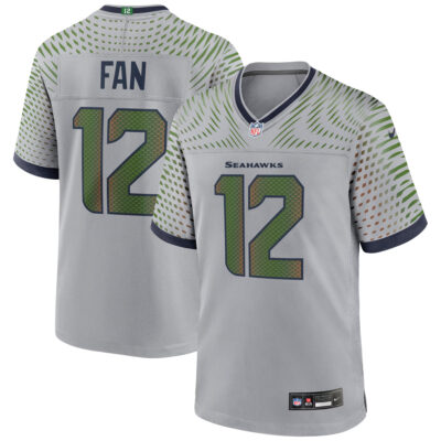 12th Fan Seattle Seahawks Wolf Grey 2025 Rivalries Collection Game Jersey - All Stitched
