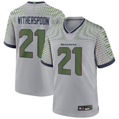 Devon Witherspoon Seattle Seahawks Wolf Grey 2025 Rivalries Collection Game Jersey - All Stitched