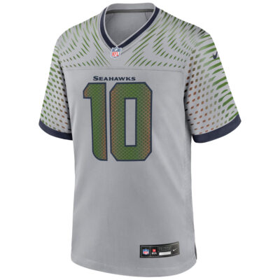 Alternative view of Cooper Kupp Seattle Seahawks Wolf Grey 2025 Rivalries Collection Game Jersey - All Stitched