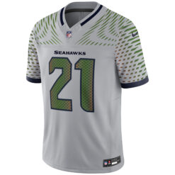 Alternative view of Devon Witherspoon Seattle Seahawks Wolf Grey 2025 Rivalries Collection Limited Jersey - All Stitched