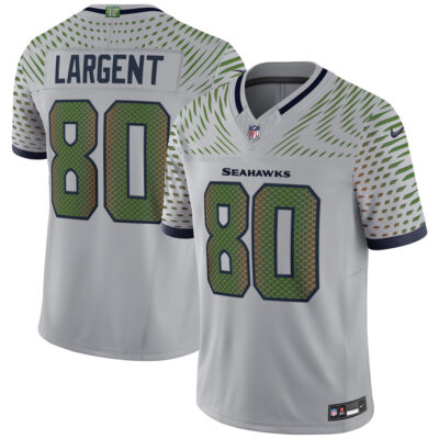 Steve Largent Seattle Seahawks Wolf Grey 2025 Rivalries Collection Limited Jersey - All Stitched