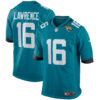 Trevor Lawrence Jacksonville Jaguars Teal Home Game Jersey - All Stitched