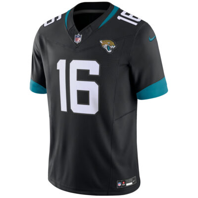 Alternative view of Trevor Lawrence Jacksonville Jaguars Black Alternate Vapor F.U.S.E Limited Jersey - All Stitched