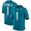 Travis Etienne Jacksonville Jaguars Teal Home Game Jersey - All Stitched